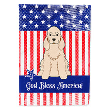Load image into Gallery viewer, Patriotic USA Cocker Spaniel Flag Canvas House Size BB3089CHF