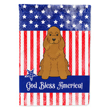 Load image into Gallery viewer, Patriotic USA Cocker Spaniel Red Flag Canvas House Size BB3090CHF