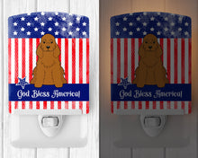 Load image into Gallery viewer, Patriotic USA Cocker Spaniel Red Ceramic Night Light BB3090CNL