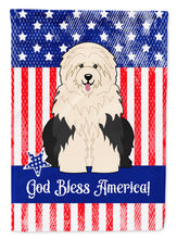 Load image into Gallery viewer, Patriotic USA Old English Sheepdog Garden Flag - Outdoor Decorative Yard Flag