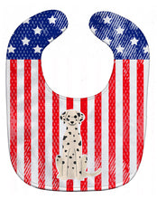 Load image into Gallery viewer, Patriotic USA Dalmatian Baby Bib BB3092BIB