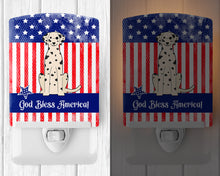 Load image into Gallery viewer, Patriotic USA Dalmatian Ceramic Night Light BB3092CNL