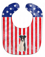 Load image into Gallery viewer, Patriotic USA Smooth Fox Terrier Baby Bib BB3093BIB