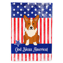 Load image into Gallery viewer, Patriotic USA Corgi Flag Canvas House Size BB3095CHF