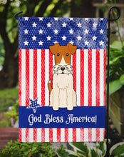 Load image into Gallery viewer, Patriotic USA Wire Fox Terrier Garden Flag - Outdoor Decorative Yard Flag BB3096GF