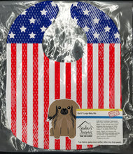 Load image into Gallery viewer, Patriotic USA Pekingnese Tan Baby Bib BB3097BIB