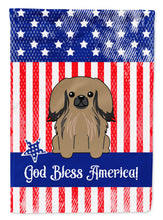 Load image into Gallery viewer, Patriotic USA Pekingnese Tan Garden Flag - Outdoor Decorative Yard Flag