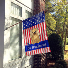 Load image into Gallery viewer, Patriotic USA Pekingnese Fawn Sable Flag Canvas House Size
