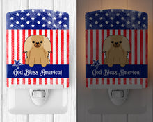Load image into Gallery viewer, Patriotic USA Pekingnese Fawn Sable Ceramic Night Light BB3099CNL