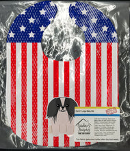 Load image into Gallery viewer, Patriotic USA Pekingnese Black White Baby Bib BB3100BIB