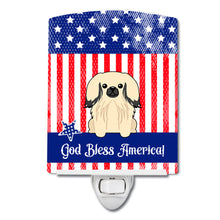 Load image into Gallery viewer, Patriotic USA Pekingnese Cream Ceramic Night Light BB3101CNL