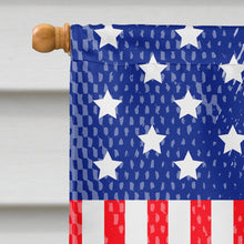Load image into Gallery viewer, Patriotic USA English Toy Terrier Flag Canvas House Size BB3104CHF