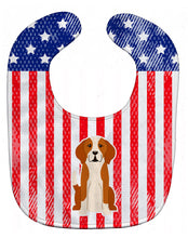 Load image into Gallery viewer, Patriotic USA English Foxhound Baby Bib BB3105BIB