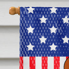 Load image into Gallery viewer, Patriotic USA English Foxhound Flag Canvas House Size BB3105CHF