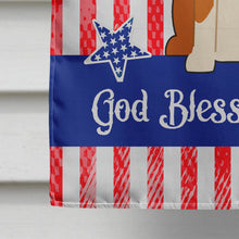 Load image into Gallery viewer, Patriotic USA English Foxhound Flag Canvas House Size BB3105CHF