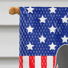 Load image into Gallery viewer, Patriotic USA Chinese Crested Black Flag Canvas House Size BB3107CHF