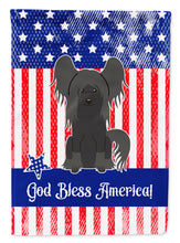 Load image into Gallery viewer, Patriotic USA Chinese Crested Black Garden Flag - Outdoor Decorative Yard Flag BB3107GF