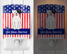 Load image into Gallery viewer, Patriotic USA White Boxer Cooper Ceramic Night Light BB3109CNL