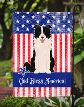 Load image into Gallery viewer, Patriotic USA Border Collie Black White Garden Flag - Outdoor Decorative Yard Flag