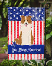 Load image into Gallery viewer, Patriotic USA Border Collie Red White Garden Flag - Outdoor Decorative Yard Flag