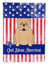 Load image into Gallery viewer, Patriotic USA English Bulldog Fawn Garden Flag - Outdoor Decorative Yard Flag BB3119GF