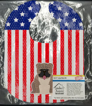 Load image into Gallery viewer, Patriotic USA English Bulldog Grey Brindle  Baby Bib BB3121BIB