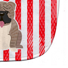 Load image into Gallery viewer, Patriotic USA English Bulldog Grey Brindle  Baby Bib BB3121BIB