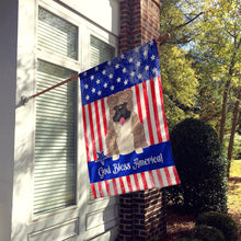 Load image into Gallery viewer, Patriotic USA English Bulldog Grey Brindle  Flag Canvas House Size BB3121CHF
