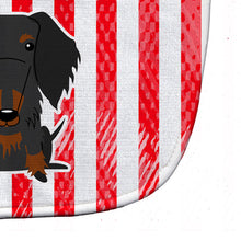 Load image into Gallery viewer, Patriotic USA Wire Haired Dachshund Black Tan Baby Bib BB3122BIB