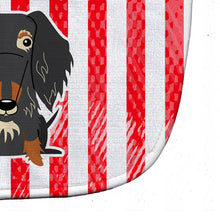 Load image into Gallery viewer, Patriotic USA Wire Haired Dachshund Dapple Baby Bib BB3123BIB