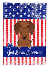 Load image into Gallery viewer, Patriotic USA Dachshund Red Brown Garden Flag - Outdoor Decorative Yard Flag