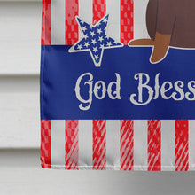 Load image into Gallery viewer, Patriotic USA Dachshund Chocolate Flag Canvas House Size BB3126CHF
