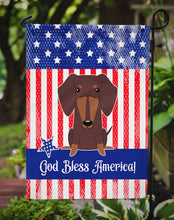 Load image into Gallery viewer, Patriotic USA Dachshund Chocolate Garden Flag - Outdoor Decorative Yard Flag BB3126GF