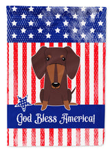 Load image into Gallery viewer, Patriotic USA Dachshund Chocolate Garden Flag - Outdoor Decorative Yard Flag BB3126GF