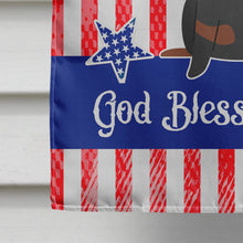 Load image into Gallery viewer, Patriotic USA Dachshund Black Tan Flag Canvas House Size BB3127CHF