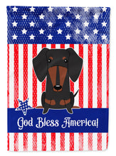 Load image into Gallery viewer, Patriotic USA Dachshund Black Tan Garden Flag - Outdoor Decorative Yard Flag BB3127GF
