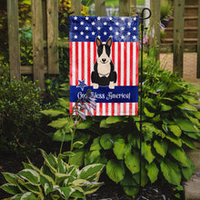 Load image into Gallery viewer, Patriotic USA Bull Terrier Black White Garden Flag - Outdoor Decorative Yard Flag BB3128GF