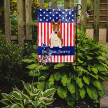 Load image into Gallery viewer, Patriotic USA Bull Terrier Red White Garden Flag - Outdoor Decorative Yard Flag