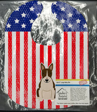 Load image into Gallery viewer, Patriotic USA Bull Terrier Dark Brindle Baby Bib BB3131BIB