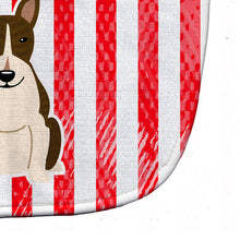 Load image into Gallery viewer, Patriotic USA Bull Terrier Dark Brindle Baby Bib BB3131BIB