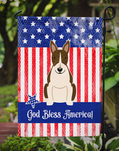 Load image into Gallery viewer, Patriotic USA Bull Terrier Dark Brindle Garden Flag - Outdoor Decorative Yard Flag