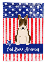 Load image into Gallery viewer, Patriotic USA Bull Terrier Dark Brindle Garden Flag - Outdoor Decorative Yard Flag