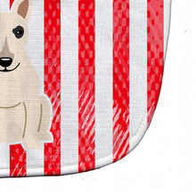 Load image into Gallery viewer, Patriotic USA Bull Terrier White Baby Bib BB3133BIB