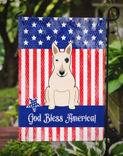 Load image into Gallery viewer, Patriotic USA Bull Terrier White Garden Flag - Outdoor Decorative Yard Flag BB3133GF