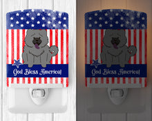 Load image into Gallery viewer, Patriotic USA Chow Chow Blue Ceramic Night Light BB3134CNL