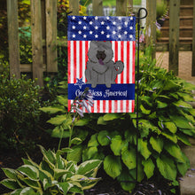 Load image into Gallery viewer, Patriotic USA Chow Chow Blue Garden Flag - Outdoor Decorative Yard Flag BB3134GF