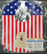 Load image into Gallery viewer, Patriotic USA Chow Chow White Baby Bib BB3135BIB