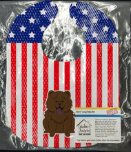 Load image into Gallery viewer, Patriotic USA Chow Chow Chocolate Baby Bib BB3136BIB