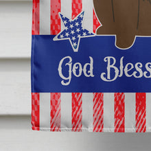 Load image into Gallery viewer, Patriotic USA Chow Chow Chocolate Flag Canvas House Size BB3136CHF