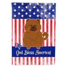 Load image into Gallery viewer, Patriotic USA Chow Chow Red Flag Canvas House Size BB3137CHF